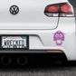 Adorable Lady Bumper Car Sticker